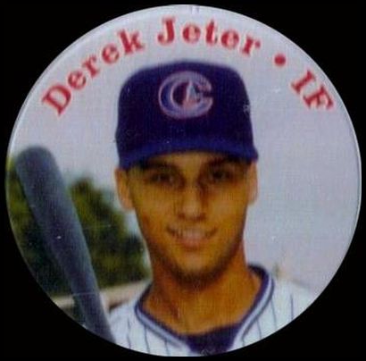1996 Columbus Clippers Milk Caps 13 Derek Jeter